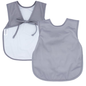 Solid Slate Minimalist Bapron for babies, stylish and practical, perfect for mealtime messes.