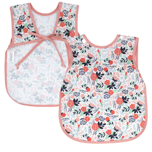 Vintage Rose Bapron for babies, stylish and functional, perfect for mealtime messes.