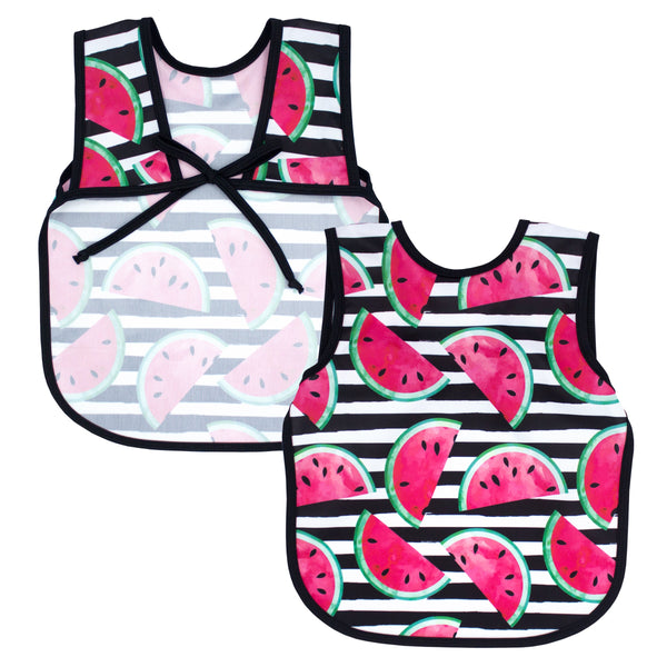 Summer Stripes Watermelon Bapron on sale - stylish and practical baby bib for mess-free mealtime fun.