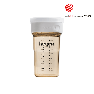 Hegen PCTO™ 240ml All-Rounder Cup in white for babies 12 months+, ideal for food storage and on-the-go use.