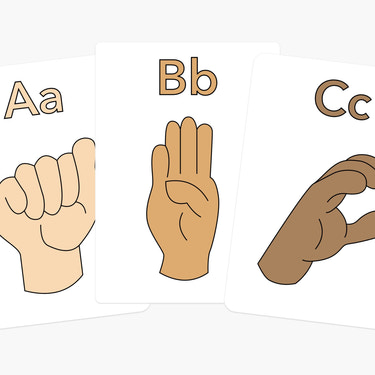 ASL Alphabet Flashcards – Learn the Alphabet Through Sign Language for Toddlers