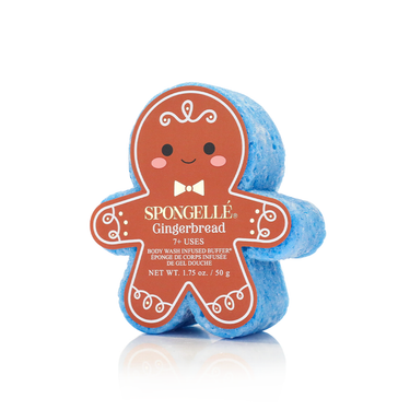 Holiday Gingerbread Body Wash Infused Buffer - festive, gentle cleansing for baby’s delicate skin.