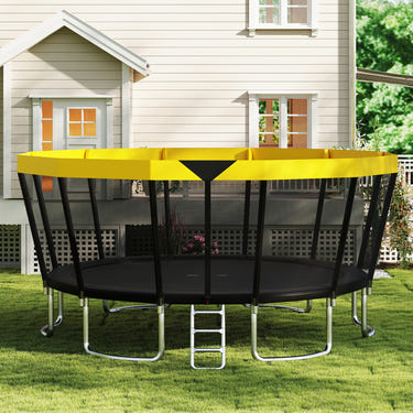 ASTM Compliant Recreational Trampoline with Non-Slip Ladder