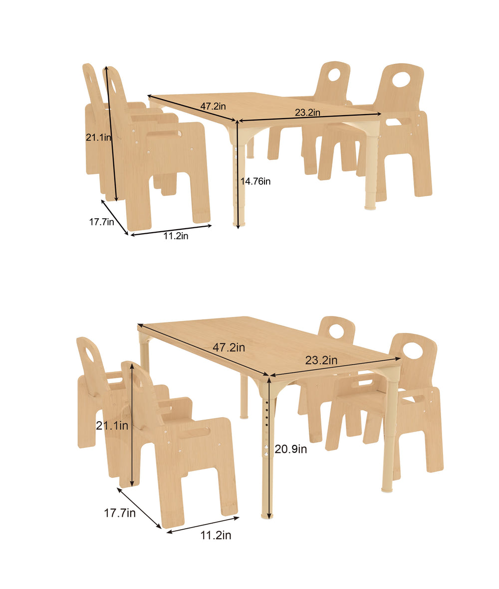 Adrian Adjustable Toddler Table & Chair Set for kids, perfect for playtime and learning activities.