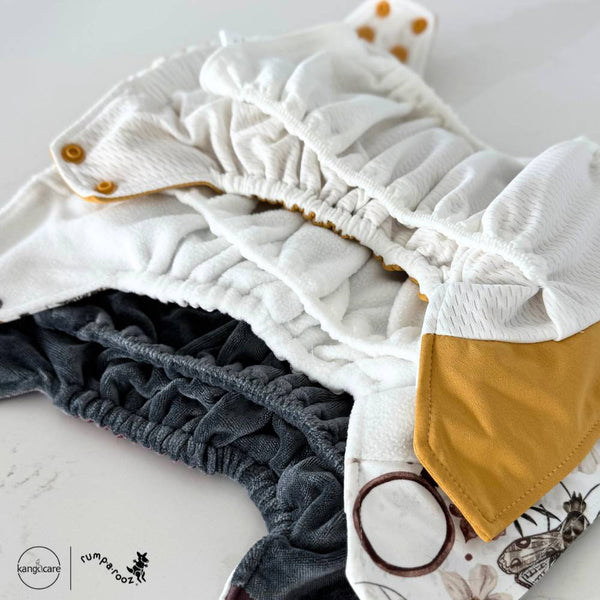 Rumparooz OBV G3 One Size Pocket Cloth Diaper - Storm White