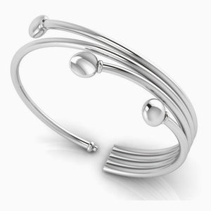 Sterling Silver Baby Branching Love Bracelet Bangle by Krysaliis