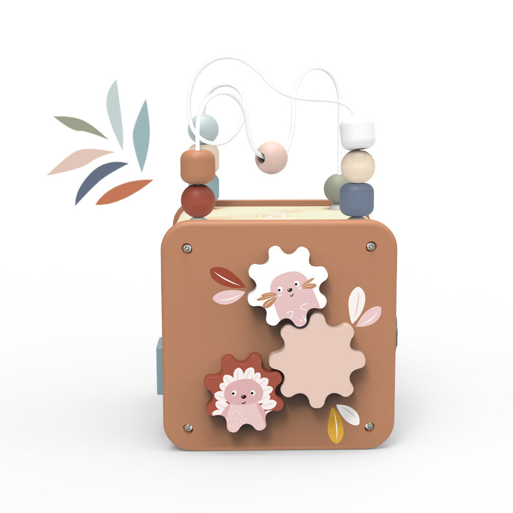 5 in 1 Activity Cube for babies, promoting early learning and development through interactive play.