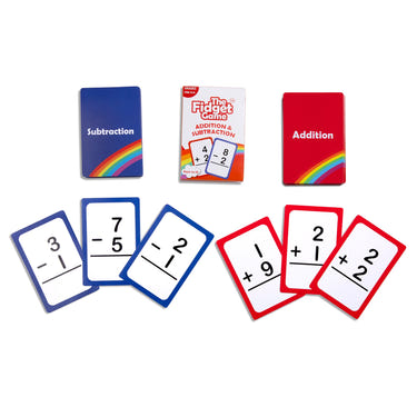 Pre-K & Kindergarten Addition & Subtraction Card Pack for early learning fun and skill development in math.