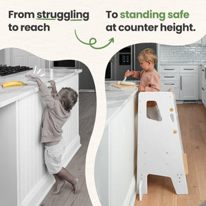 Montessori Toddler Tower Adjustable Kitchen Stool Helper