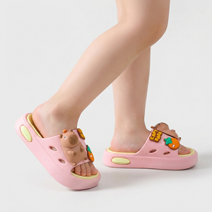 Capybara Kids Slippers – Soft & Non-Slip (Ages 2–9)