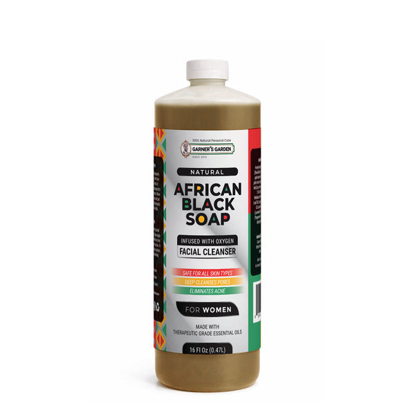 Garner's Garden African Black Soap Foaming Facial Cleanser H2O2