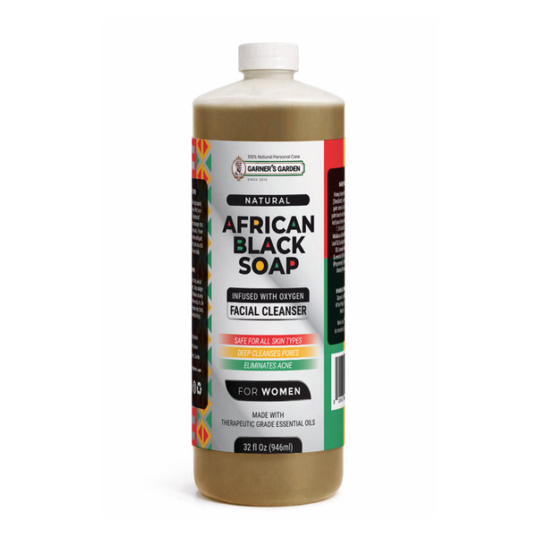Garner's Garden African Black Soap Foaming Facial Cleanser H2O2
