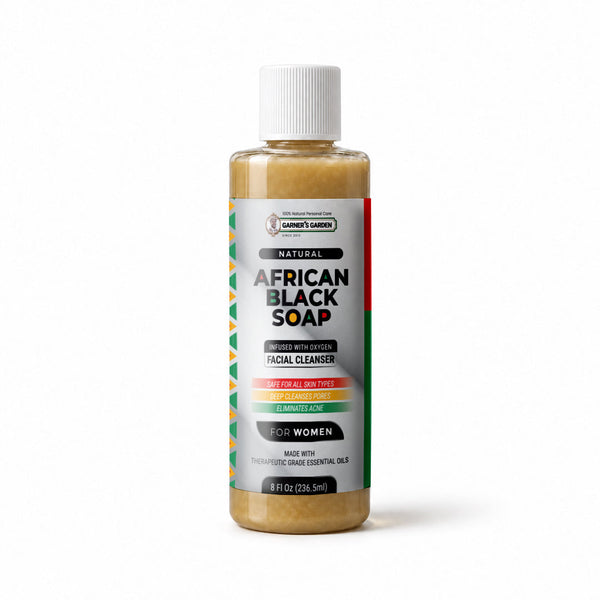 Garner's Garden African Black Soap Foaming Facial Cleanser H2O2