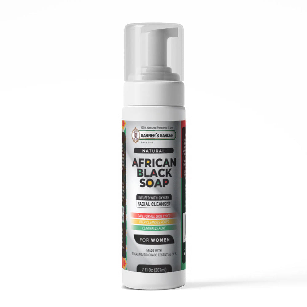 Garner's Garden African Black Soap Foaming Facial Cleanser H2O2