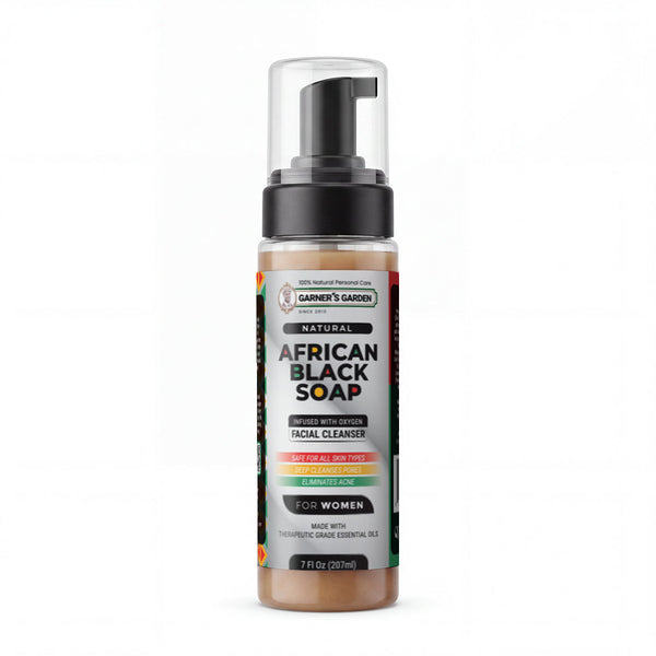 Garner's Garden African Black Soap Foaming Facial Cleanser H2O2