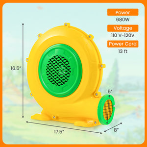 480W Air Blower Air Pump Fan with Convenient Handle and Ground Stakes