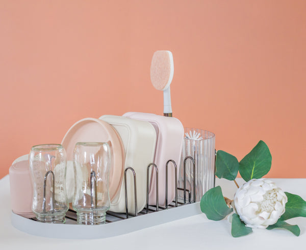 Airess Drying Rack Deluxe at angle 2, showcasing efficient storage solution for baby items.