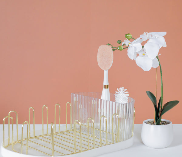 Airess Drying Rack Deluxe at angle 4, showcasing efficient storage solution for baby items.