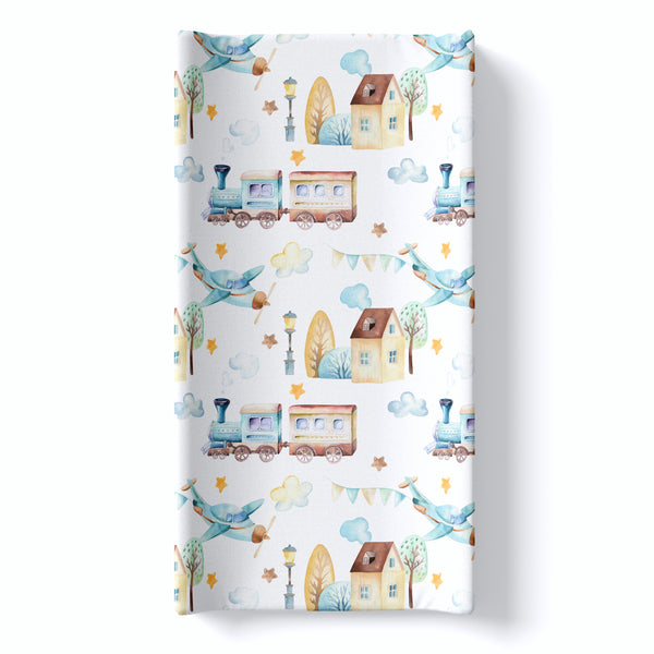 Changing Pad Cover - Airplane & Train