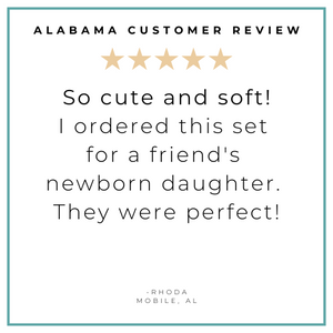 Gift Set: Alabama Baby Muslin Swaddle Blanket and Burp Cloth/Bib Combo Soft Breathable Bamboo Cotton