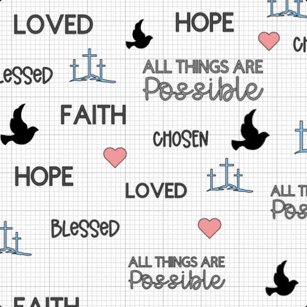 All Things Are Possible Swaddle Blanket