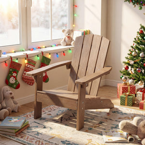 All-Weather HIPS Kid's Adirondack Chair with with High Backrest and Armrests
