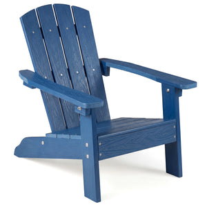 All-Weather HIPS Kid's Adirondack Chair with with High Backrest and Armrests