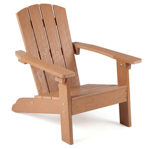 All-Weather HIPS Kid's Adirondack Chair with with High Backrest and Armrests