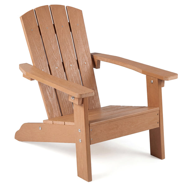 All-Weather HIPS Kid's Adirondack Chair with with High Backrest and Armrests