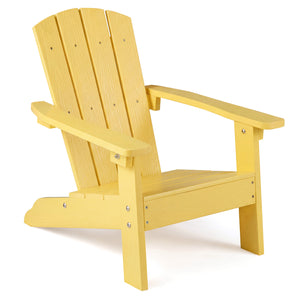 All-Weather HIPS Kid's Adirondack Chair with with High Backrest and Armrests