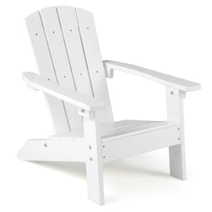 All-Weather HIPS Kid's Adirondack Chair with with High Backrest and Armrests