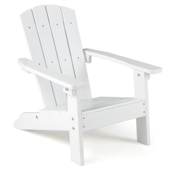 All-Weather HIPS Kid's Adirondack Chair with with High Backrest and Armrests