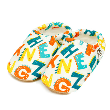 Ella Bonna Baby Moccasins, Slippers, Alfabet