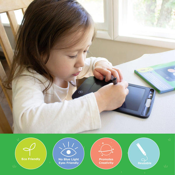 Eco-Friendly Reusable Writing Tablet 6.5 LCD Screen With Drawing Pen and Locking Switch