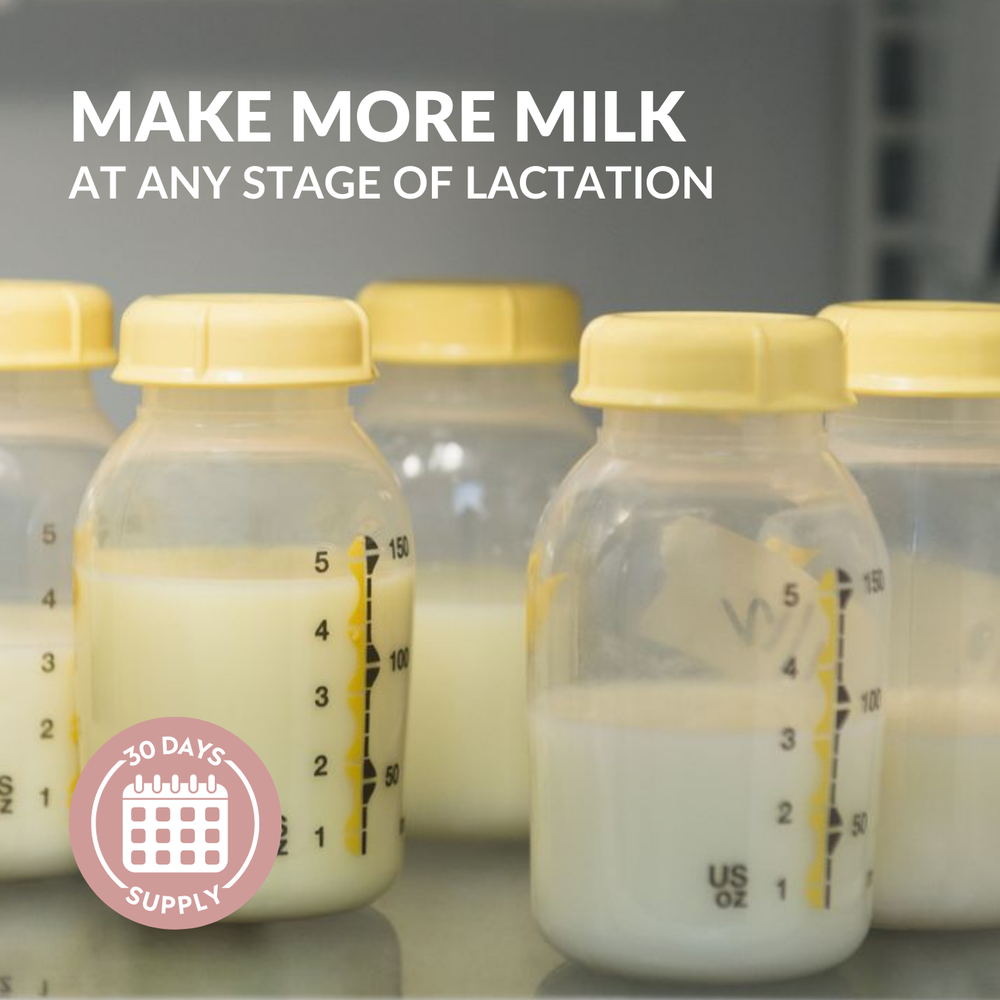 Advanced Lactation Formula supplement for breastfeeding support in a sleek container.