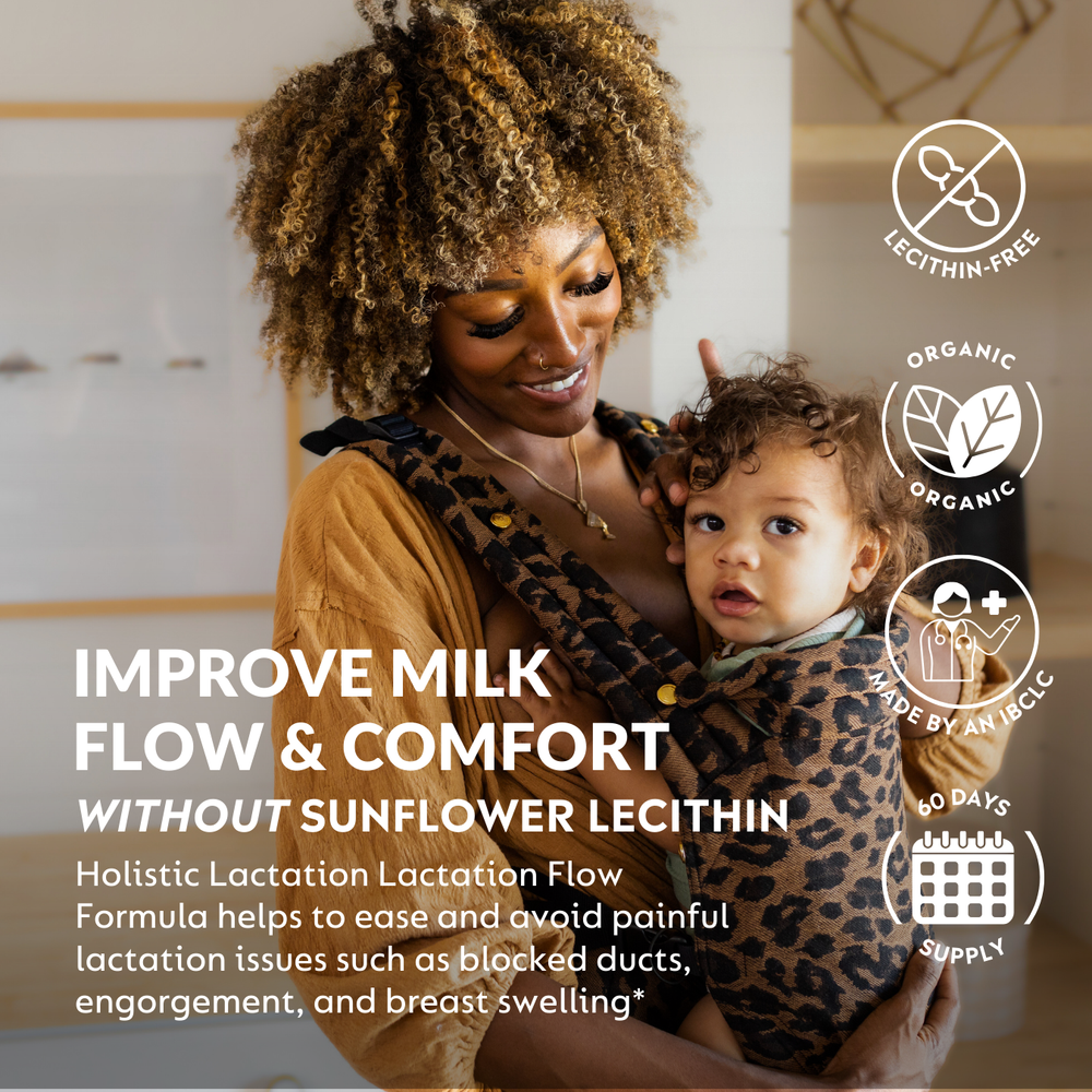 Lactation Flow Formula supplement for breastfeeding support, promoting healthy milk production for new mothers.