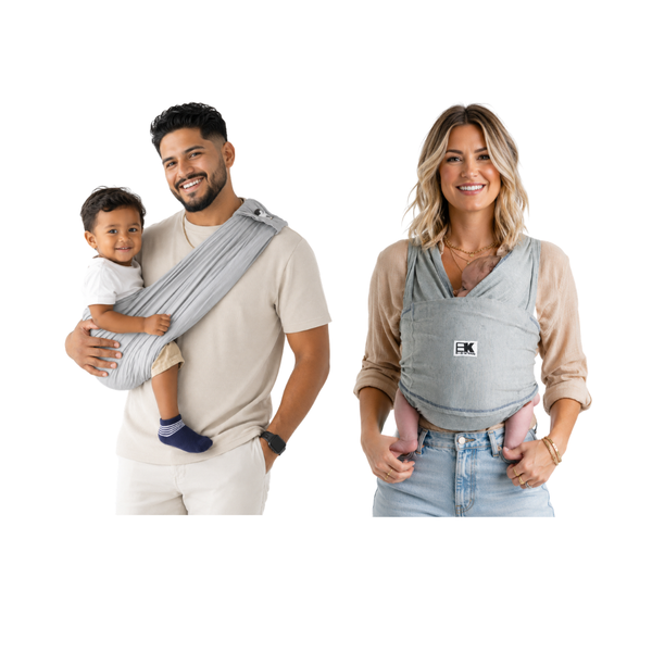 Baby K'tan Original Baby Carrier Heather Grey 5 Positions