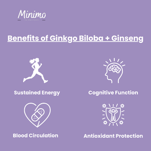 Ginkgo Biloba + Ginseng, 60 ct.