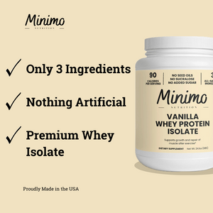 Vanilla Whey Isolate Protein Powder, 1.51 lbs