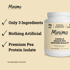 Vanilla Vegan Pea Protein Isolate Powder, 2.09 lbs - Plant-based protein for healthy growth and nutrition.