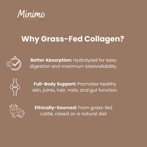 Grass-Fed Collagen Peptides Powder (Chocolate), 13.3 oz.