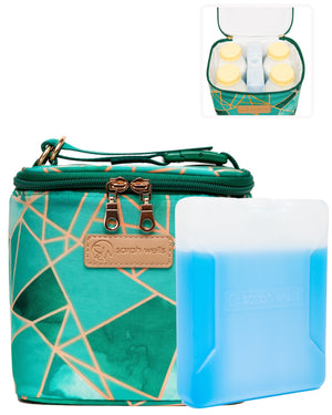 Sarah Wells Cold Gold Breastmilk Cooler – Insulated Milk Storage & Ice Pack – Machine Washable for Moms