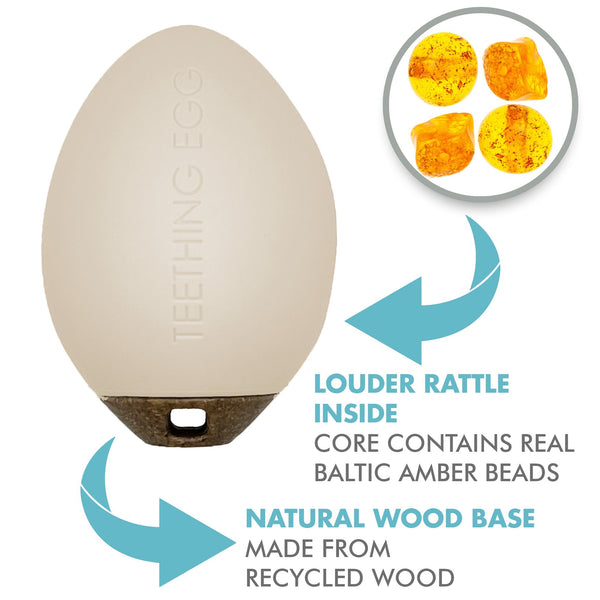 The Teething Egg with Amber Inside