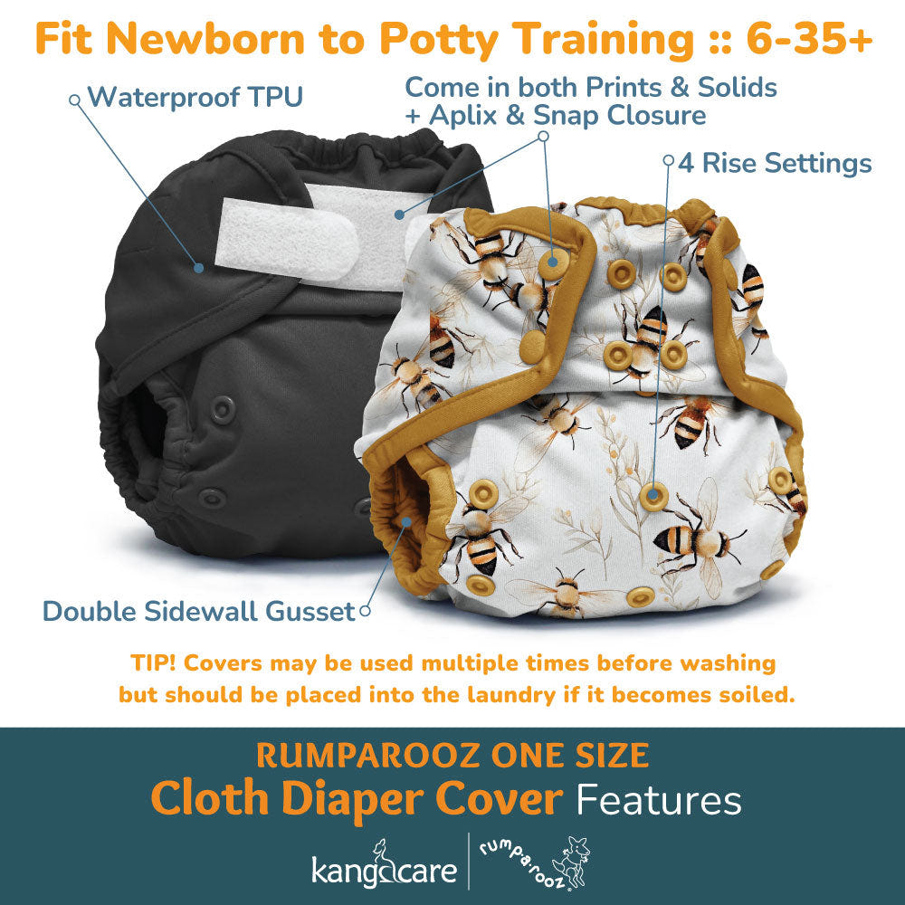 Rumparooz One Size Cloth Diaper Covers - Sweet - MOOGCO Baby