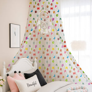 Animal-Alphabet Printed Canopy