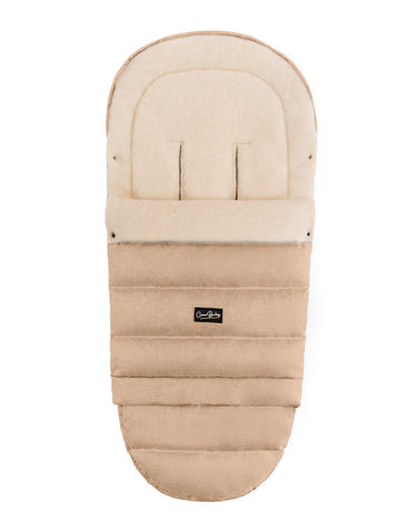 Beige Arctic Organic Wool Adjustable Footmuff