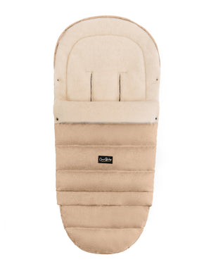 Beige Arctic Organic Wool Adjustable Footmuff