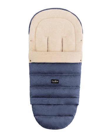 Navy Arctic Organic Wool Adjustable Footmuff