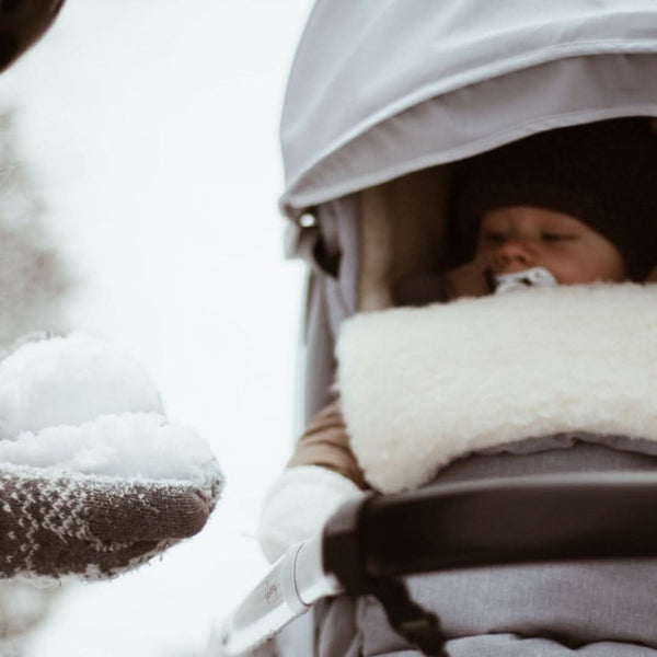Navy Arctic Organic Wool Adjustable Footmuff