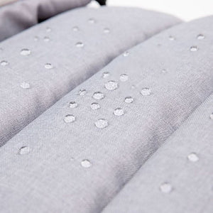 Gray Arctic Organic Wool Adjustable Footmuff